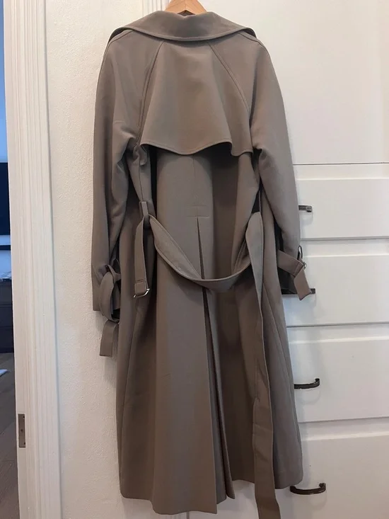 OAK + FORT Brindle Oversized Trench Coat - Picture 3 of 9